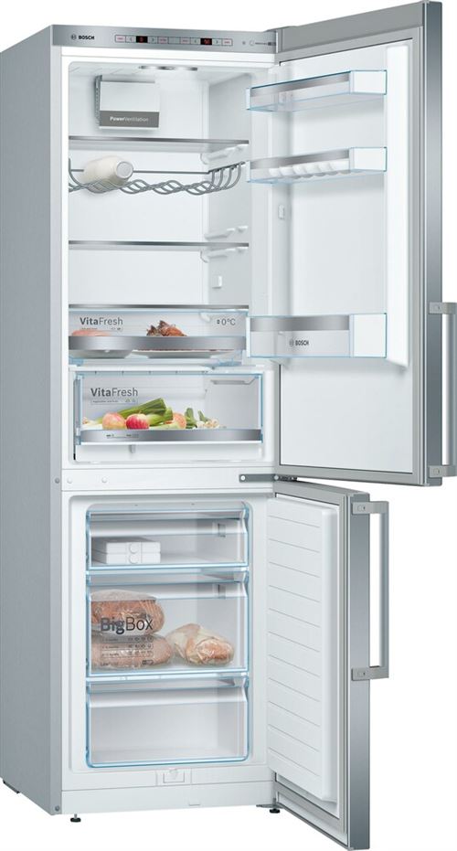 Frigorífico Combinado Bosch KGE368ICP | 186x60x65 cm | 214 L | C | Cinzento For Discount