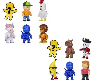 Figuras Articuladas Stumble Guys - Pack de 6 | Inclui Figura Mistério - Envio Aleatório Supply