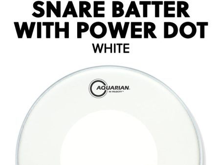 14  Texture Coated Snare Batter with Power Dot- White Online Sale