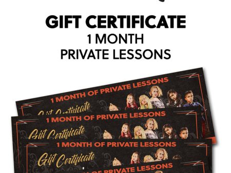 1 Month of Private Lessons on Sale